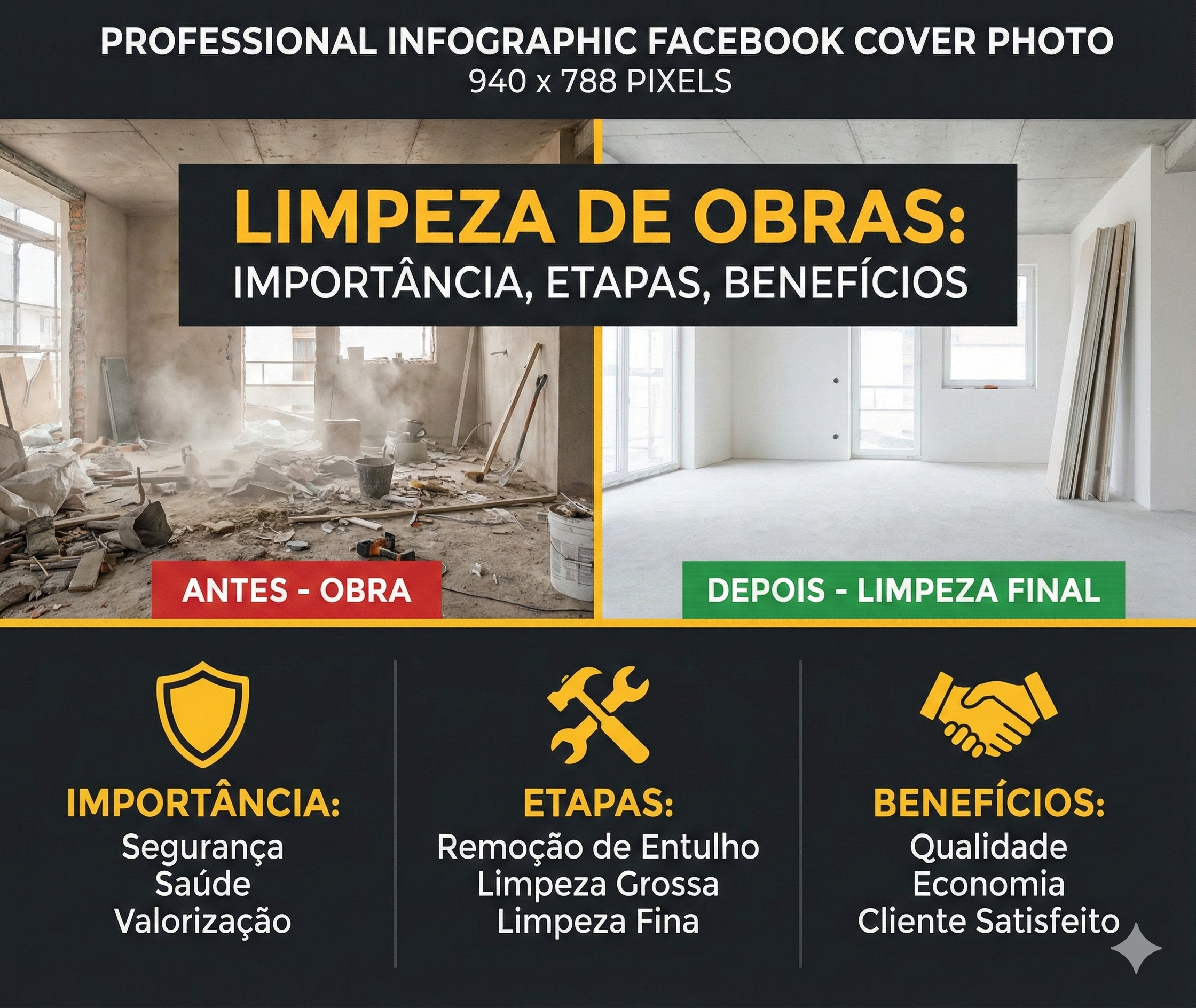You are currently viewing Limpeza de Obras: importância, etapas e benefícios.